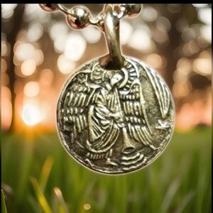 .999 Fine Solid Silver Angel Amulet /Charm / Pendant 15mm #angelic #silver